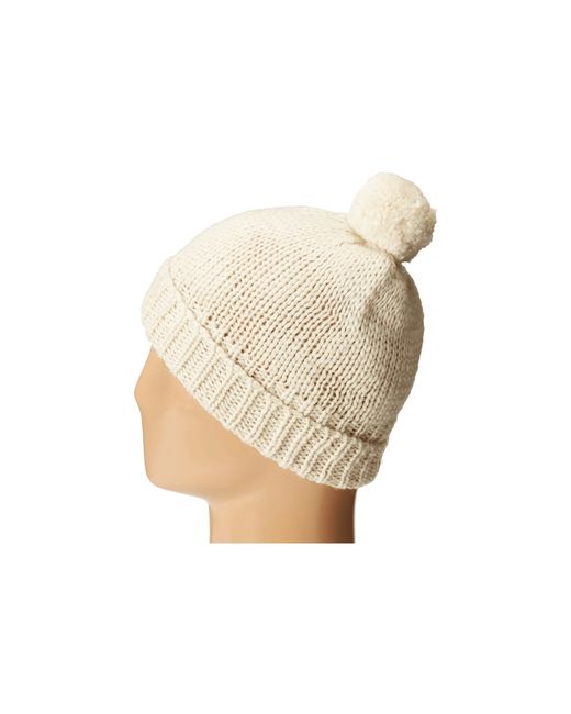 hat attack mini pom slouchy in lyst hat attack mini pom slouchy in lyst