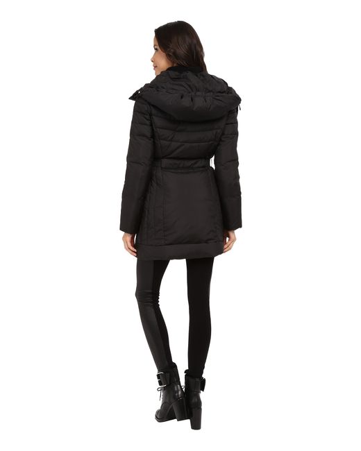 Cole haan single-breasted plaid coat