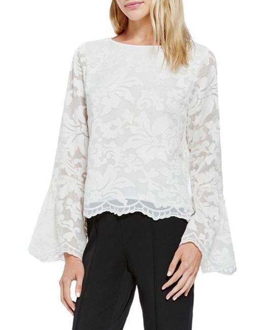 vince camuto white blouse