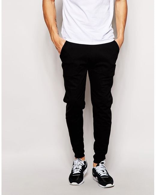 Asos Skinny Joggers in Black for Men | Lyst