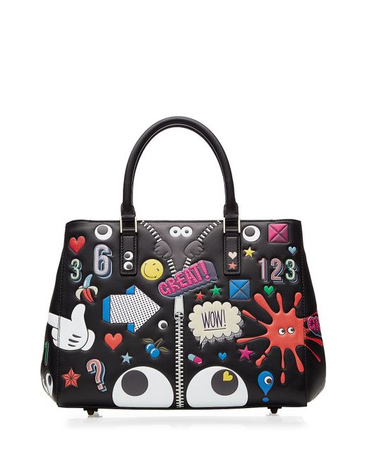 Anya hindmarch Stickers Small Featherweight Ebury Bag