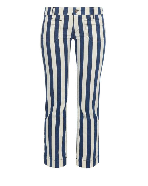 mens blue and white striped pants