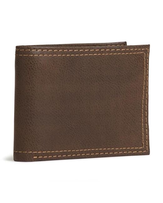 G.h. bass & co. Tim Pebble Pass Wallet in Brown for Men | Lyst