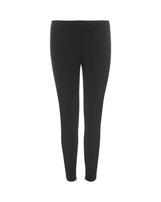 Alexander mcqueen Stretch Bumster Trousers in Black | Lyst