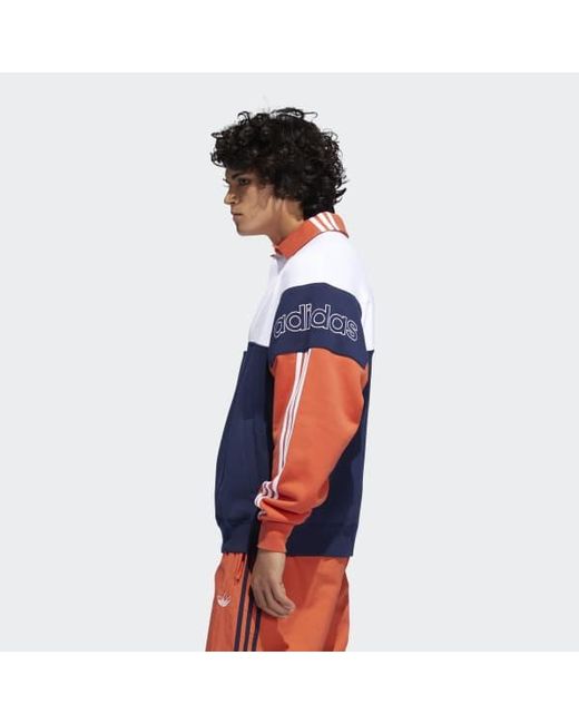 adidas colorblock rugby sweatshirt