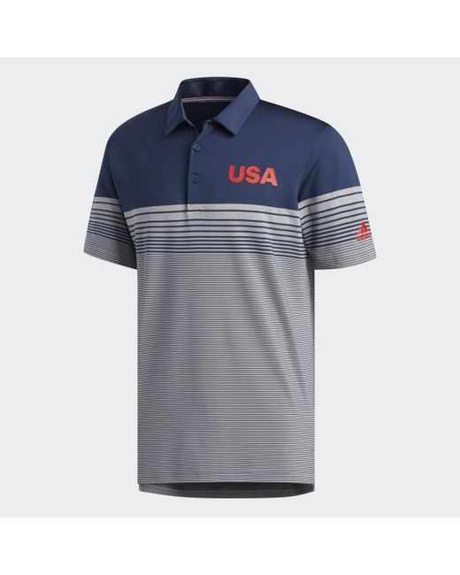 adidas usa golf polo