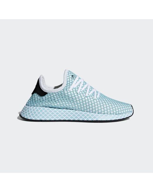 lyst adidas deerupt läufer treffen schuhe in weiß lyst adidas deerupt läufer treffen schuhe in weiß