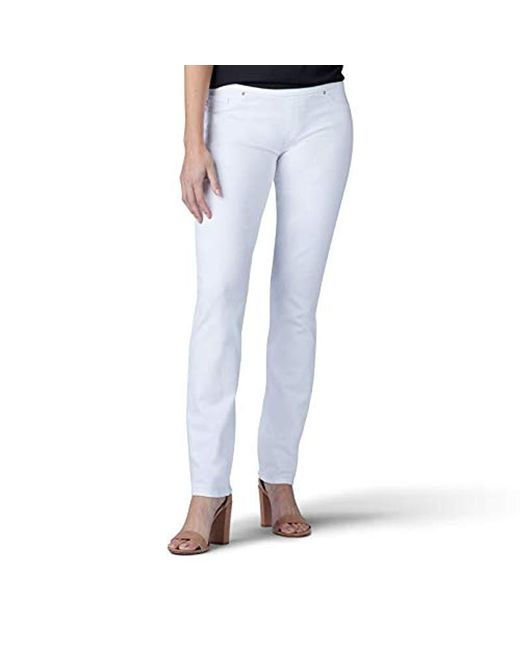 slimming white jeans