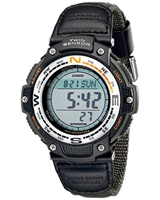 Lyst - G-Shock Sgw100b-3v Digital Compass Twin-sensor Sport Watch in ...