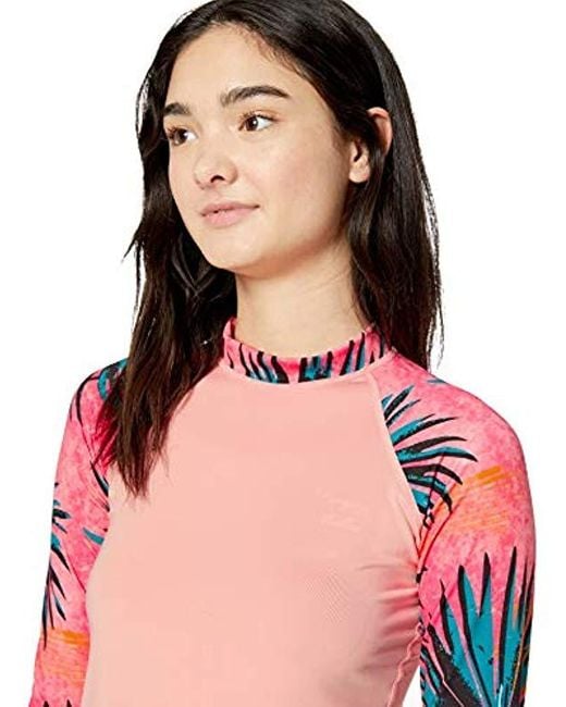 billabong floral rash guard