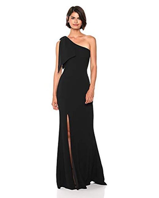 one shoulder long gown