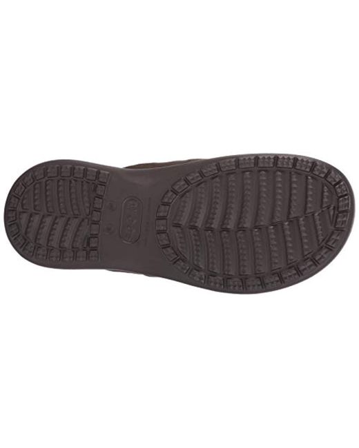 crocs santa cruz leather flip