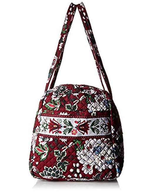 Lyst - Vera Bradley Iconic Large Travel Duffel, Signature Cotton in Red