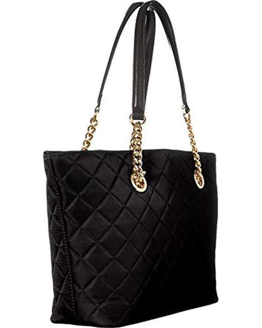 Lyst - Calvin Klein 2 Dx Quilted Nylon Tote Shoulder Bag in Black