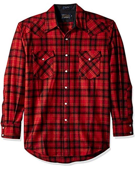 Download Pendleton Long Sleeve Button Front Classic-fit Canyon ...