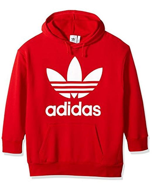 bright red adidas hoodie