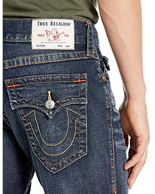 Lyst True Religion Ricky Relaxed Straight Fit Jean In Blue For Men 