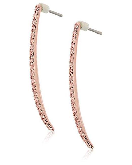 Lyst Vera Bradley Whisper Links Curved Earrings In Metallic Save Vera Bradley Metallic Whisper Links Curved Earrings Lyst