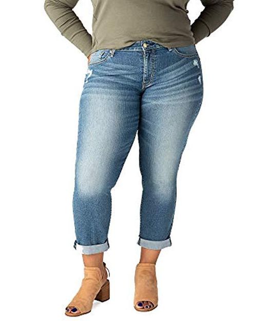 Lyst - Signature By Levi Strauss & Co. Gold Label Plus Size Mid Rise ...