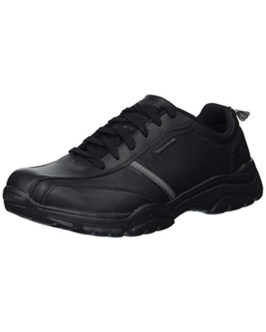 Lyst - Skechers Relaxed Fit-rovato-larion Oxford in Black for Men ...