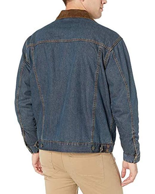 Lyst - Wrangler Western Concealed Carry Blanket Lined Denim Jacket in ...