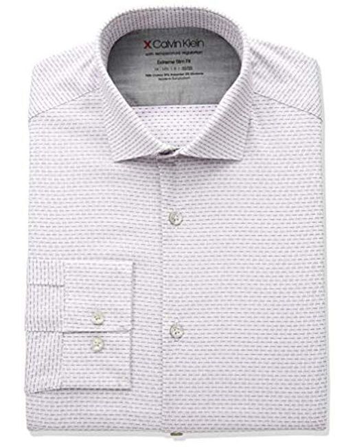 men's white stretch dress shirt