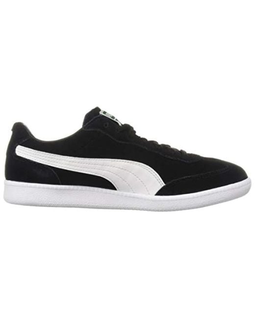 puma black white suede