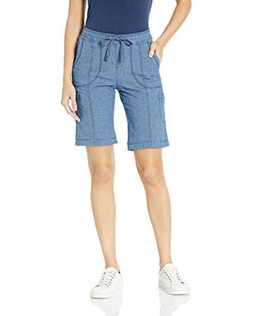 Lyst - Lee Jeans Flex-to-go Relaxed Fit Pull-on Cargo Bermuda Short in ...