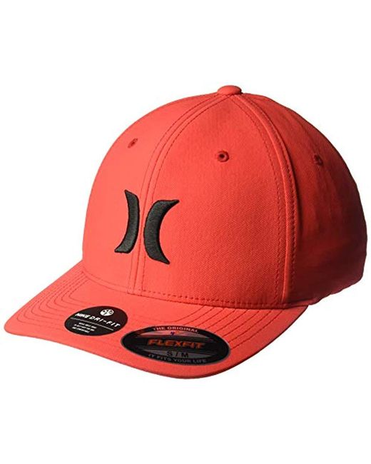Lyst Hurley Drifit One & Only Flexfit Baseball Cap in Red for Men