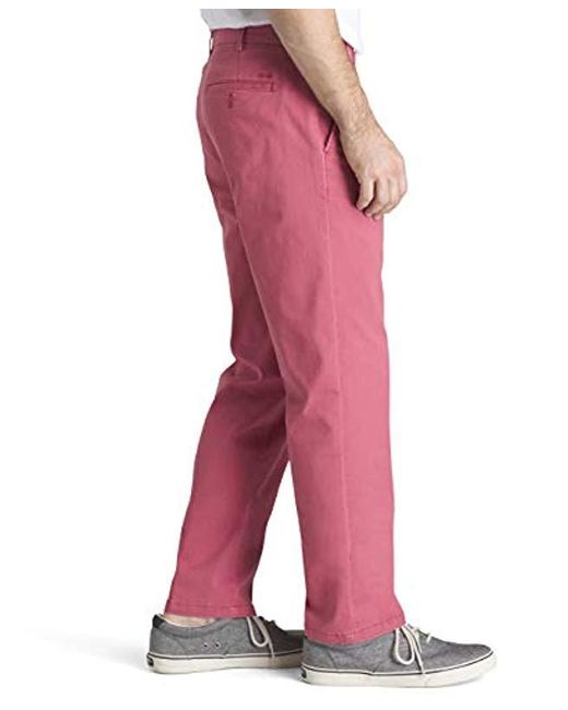 izod men's saltwater stretch flat front straight fit chino pant