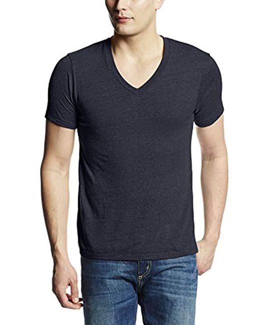 Lyst - Alternative Apparel Boss V-neck T-shirt in Blue for Men