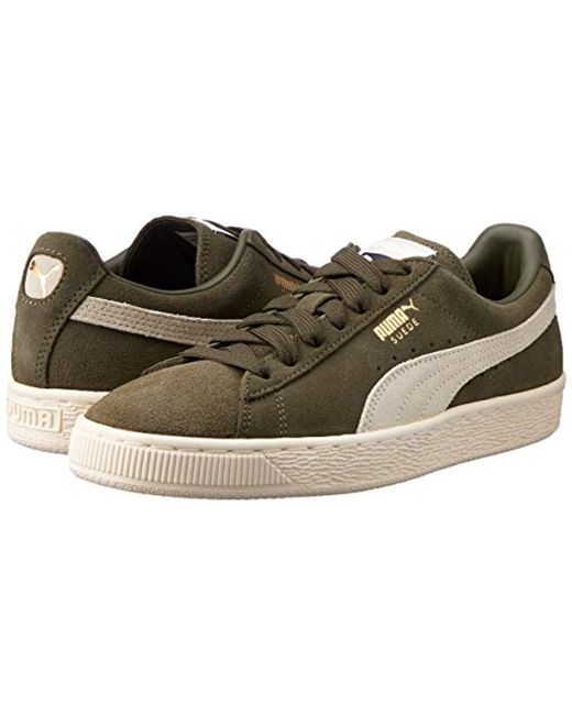 puma green slippers