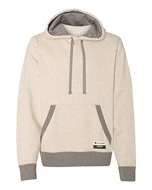 champion men's authentic originals sueded pullover hoodie