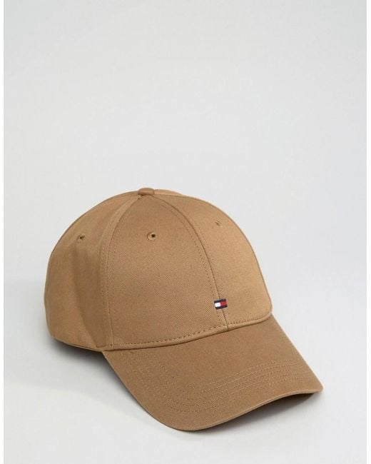 Womens tan baseball cap with us flag