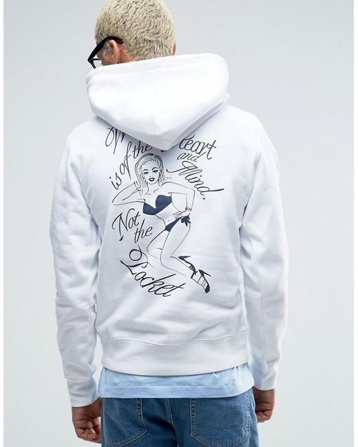 Billionaire boys club ice cream Hoodie With Heart Logo And Back Print