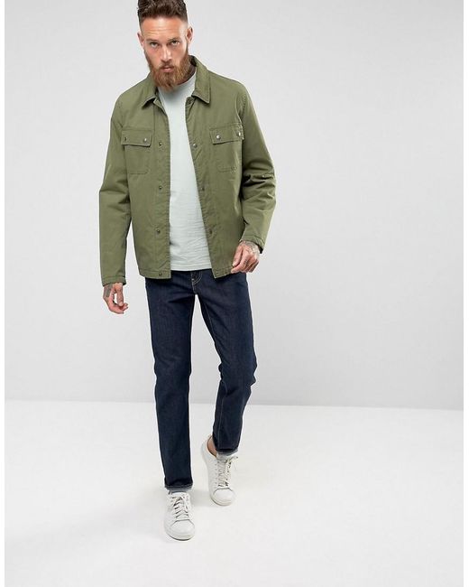 weekday alan t shirt in green for lyst weekday alan t shirt in green for lyst
