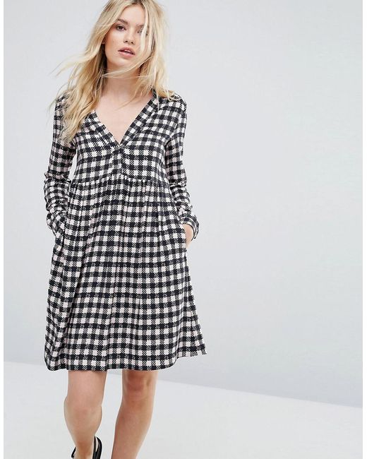 Lyst Max Co Max co Dedica Gingham  Shirt  Dress 