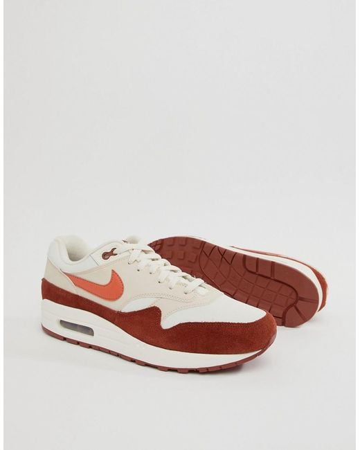 nike air max 1 formatori in bianco ah8145 104 in bianco per gli uomini lyst nike air max 1 formatori in bianco ah8145 104 in bianco per gli uomini lyst