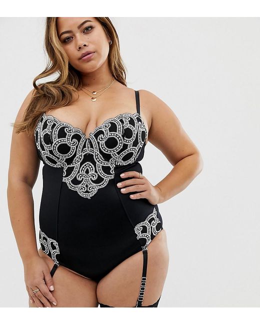 Figleaves Curve Decadence Embroidered Shapewear B