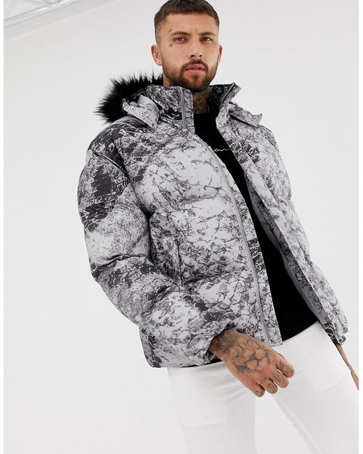 mens puffer jacket boohoo