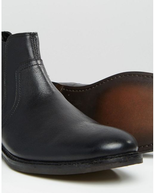 Red tape Chelsea Boots In Black Leather for Men Save 45 Lyst