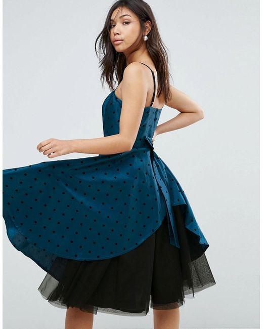 Polka Dot Prom Dress