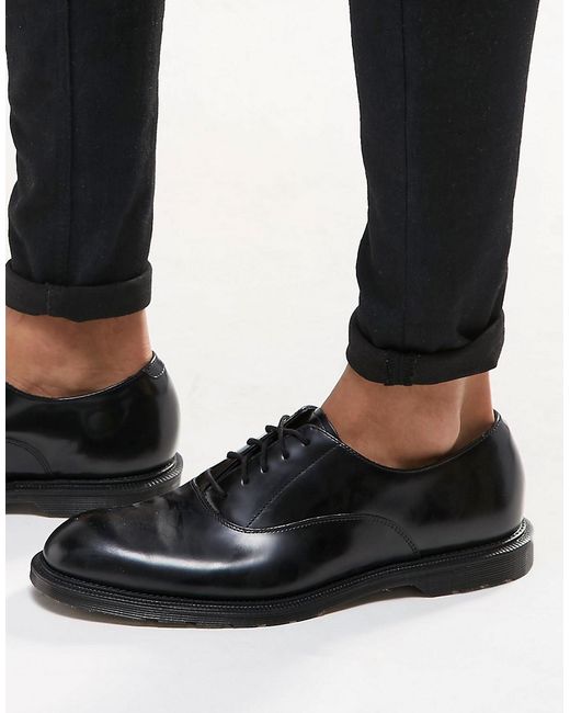 Dr. martens Henley Oxford Shoes in Black for Men | Lyst