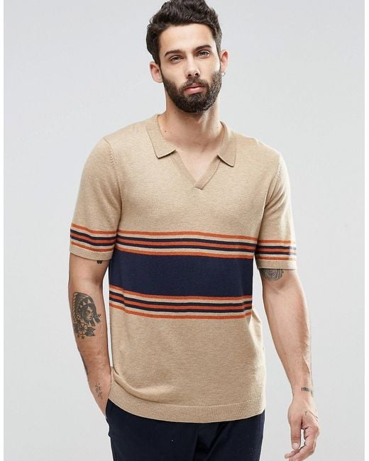 asos knitted polo shirt