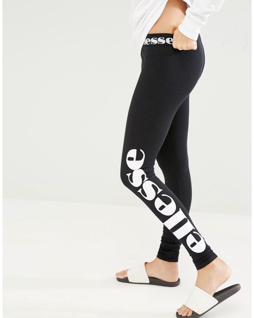 Ellesse Leggings With Side Logo Print In Black | Lyst Ellesse Leggings With Side Logo Print In Black | Lyst