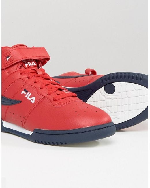 fila trainers red