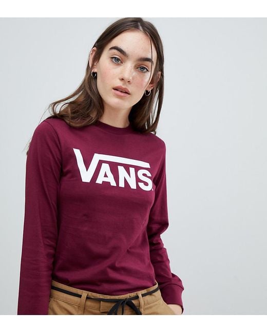 burgundy vans t shirt