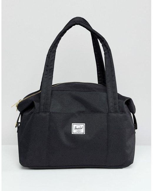 Herschel Supply Co Extra Small Strand Duffel Bag In Black Lyst Black Extra Small Strand Duffel Bag Lyst