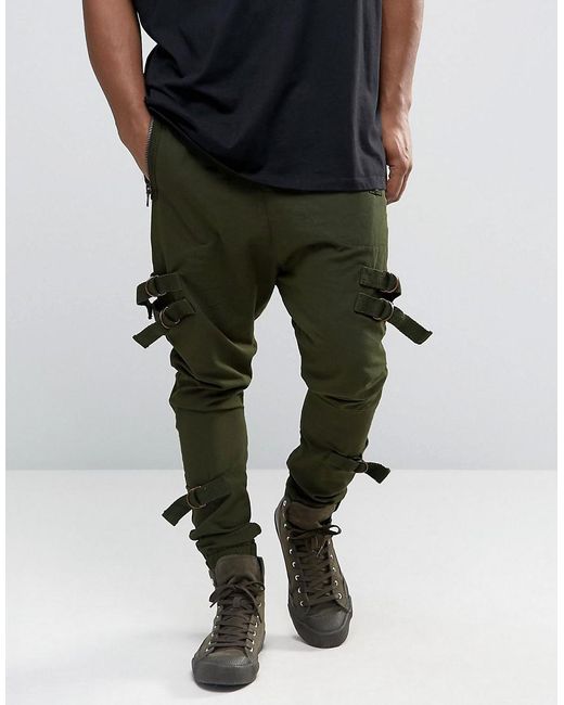 mens dark khaki joggers