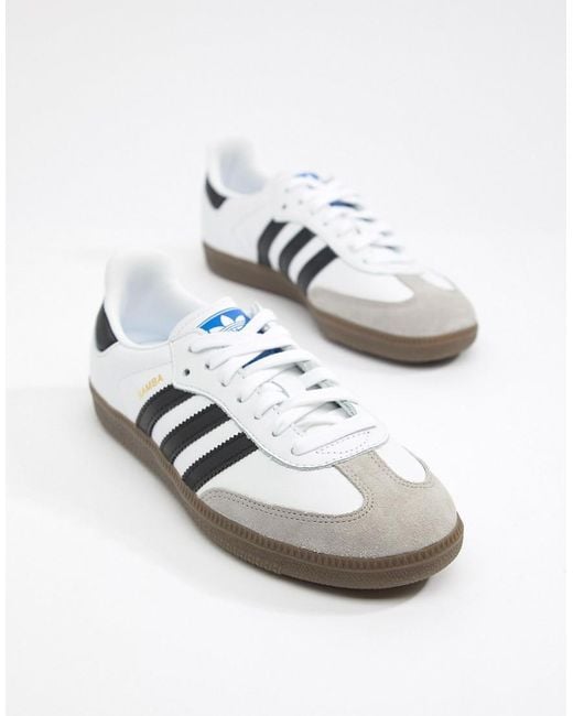 adidas Originals Samba Og Sneakers In White And Black - Lyst
